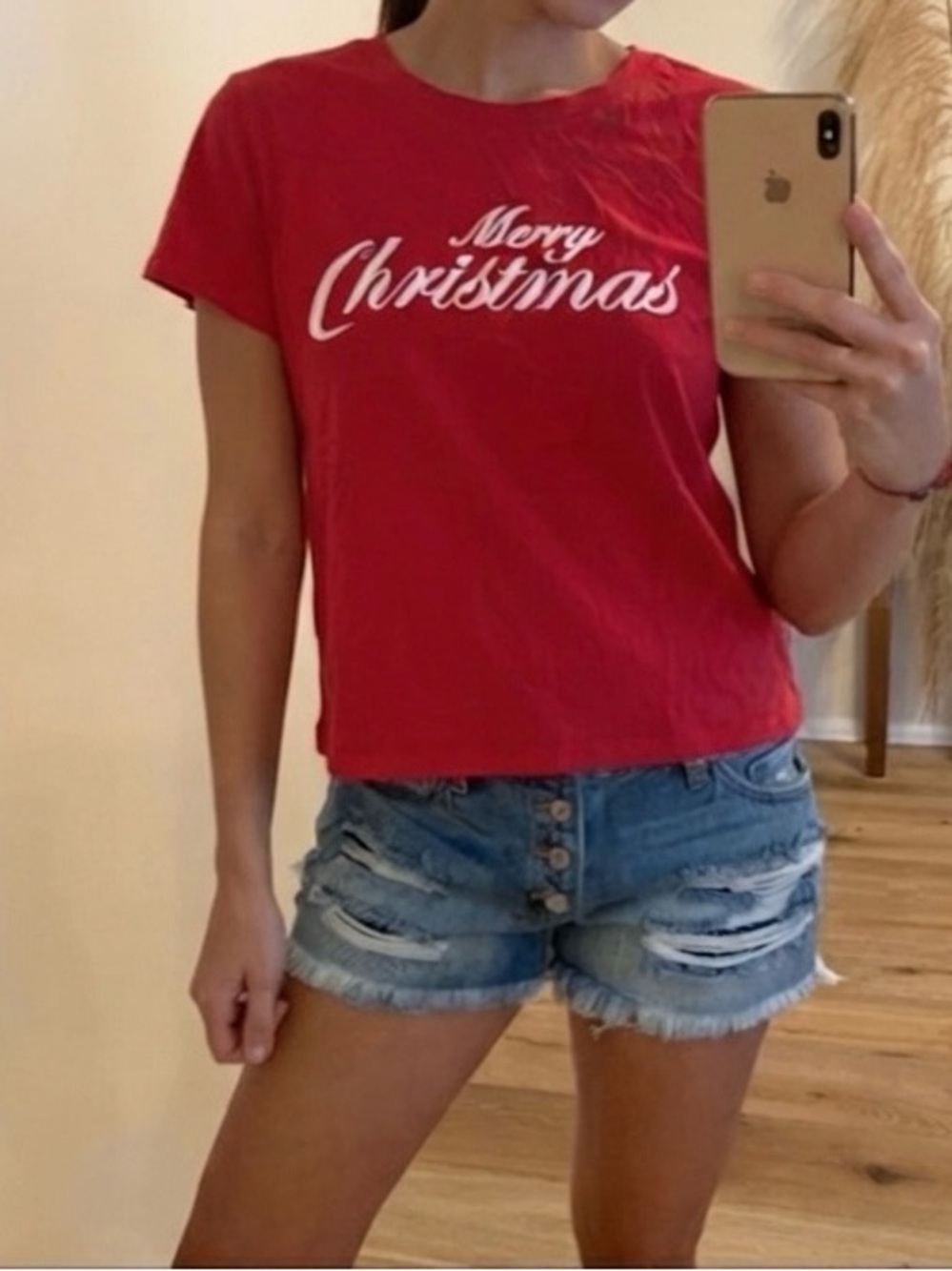 Merry Christmas Red Graphic Tee